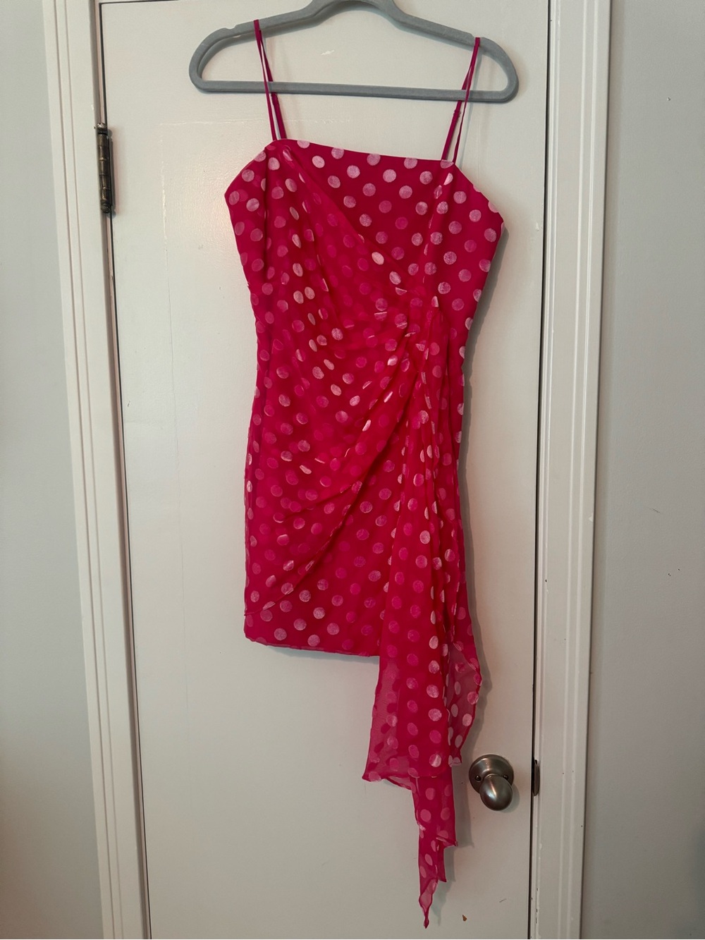 Significant Other Grande
Pink Polka Dot Cocktail Dress